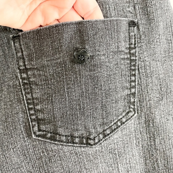 Vintage Y2K COS Jeans Black Embroidered Sparkly Fairy Whimsigoth Denim Cotton 34 - Picture 13 of 15